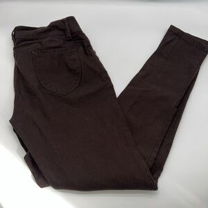 Sabrina Lauren Brown Leggings/Skinny Pants Rayon/Nylon/Spandex Blend-Size 10